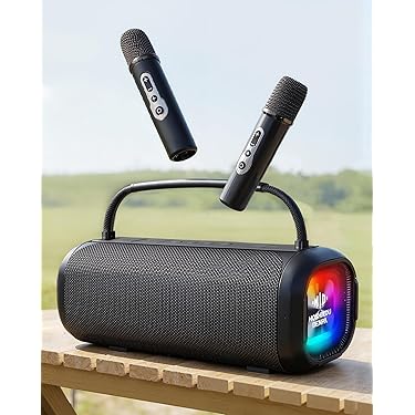 ⭐️未使用⭐️ カラオケセット 家庭用 カラオケマシン ポータブルスピーカー☆ Amazon | カラオケセット家庭用カラオケ30W大出力スピーカー