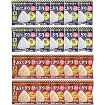 Amazon.co.jp: KOKUBO 備蓄用おにぎり アソート 20個入 （ 塩むすび10