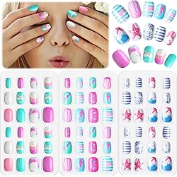 Amazon | Litherr S 288個 12箱 ネイルチップ 子供向 ビッグセット