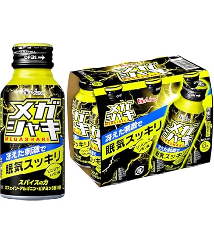 Amazon.co.jp: ハウスウェルネス メガシャキ 100mlボトル缶×30本入×(2