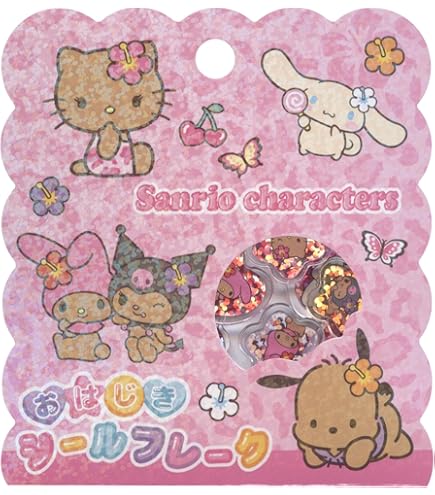 Amazon.co.jp: サンリオキャラクターズ おはじきシール A 8203 254