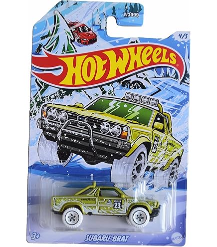 スバル　brat セット Amazon | Hot Wheels スバル ブラット 5/6 レッド | ミニカー