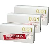 【まとめ買いセット】 サガミオリジナル001 コンドーム 薄型 ポリウレタン製 0.01ミリ 5個入×3