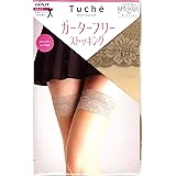 (グンゼ)GUNZE Tuche 婦人ガーターフリーストッキング ストッパーレース付 THT59P ヌードベージュ L