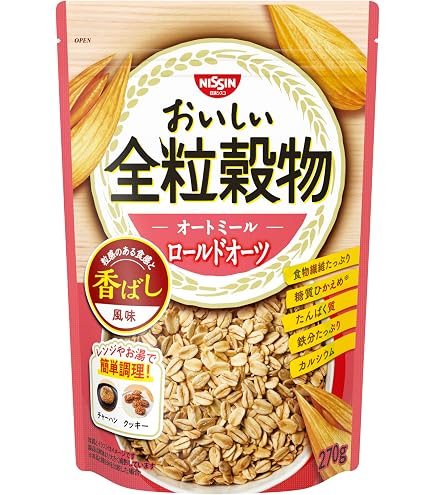 Amazon.co.jp: 日清シスコ おいしい全粒穀物 オートミールフレーク