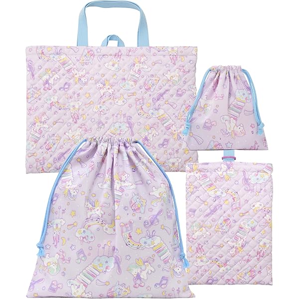 Amazon.co.jp: KIYOHARA 女の子 レッスンバッグ 上履き入れ 体操着袋