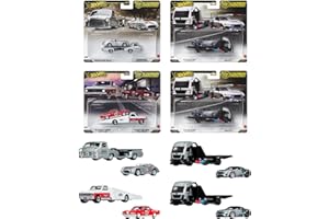 ホットウィール(Hot Wheels) チームトランスポート アソート 乗り物おもちゃ ミニカー 2台組×4セット入り BOX販売 3歳から マルチ FLF56-987K