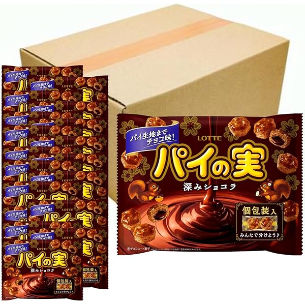 Amazon.co.jp: 【ケース販売】ロッテ パイの実シェアパック 124g×18個