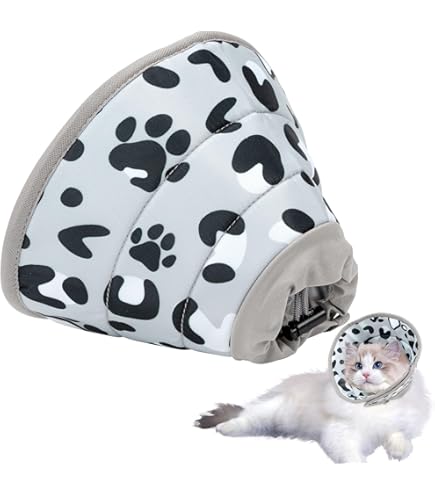 Amazon | エリザベスカラー 猫 犬 ソフト 軽量 首に優しい 防水 傷舐め