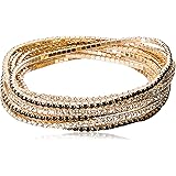 GUESS Color Me Pretty 10 Piece Set Beads Stretch Bracelet, Resin