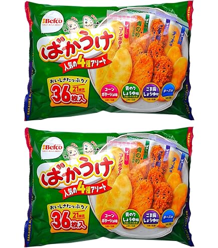 Amazon.co.jp: Pikotta ばかうけ 60枚入 ＆ 瀬戸しお 54枚入 大容量2個