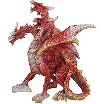 三頭龍 フィギュア 黒と赤 約30cm 三頭龍 フィギュア 黒と赤 約30cm