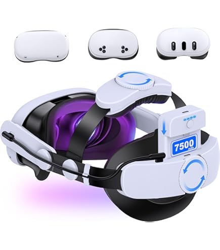 Amazon | JSAUX Meta Quest 3S/3/2用バッテリーパック、10000mAh PD