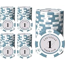 Amazon | East Leaf ポーカーチップ クレイ製 カジノチップ 1 面値