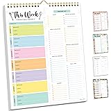8.5x11” Weekly Meal Planner Magnetic - 52 Sheets Weekly Meal Planner and Grocery List Pad, Meal Planning Pad, Meal Planning N