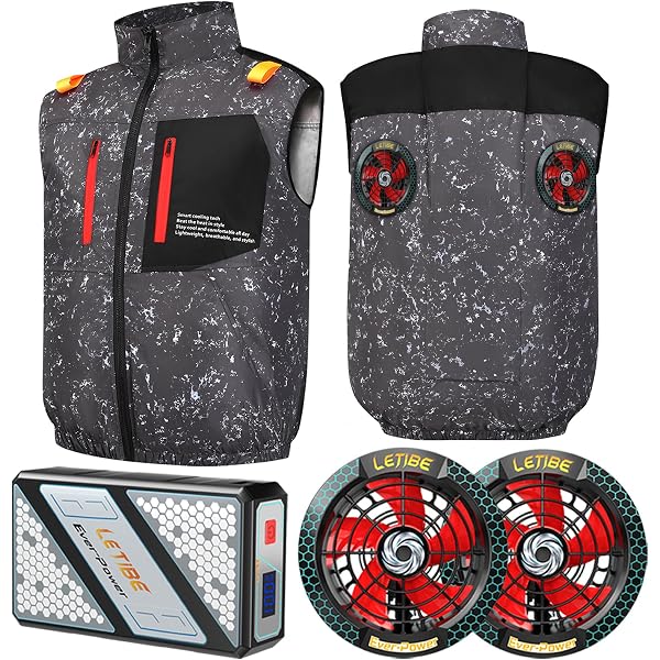 Amazon.co.jp: [KOMOAKI] 爆風 56V 45000mAh 空調作業服 ベスト ファン