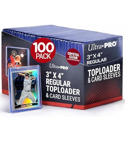 300) Ultra Pro New Standard Size(66mm x 91mm) Clear Deck Protectors Sleeves!  3 Factory Sealed 100ct Packs (#82689) with Ultra Pro's Hologram Quality  Seal of Durability! Stores and Protects Standard Size Gaming