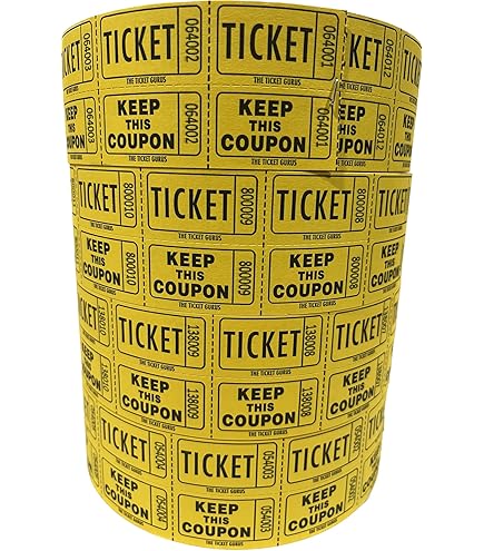 ロールチケット 6ロール Amazon.co.jp: Ticket Guru 抽選券抽選券 (2000枚のダブル