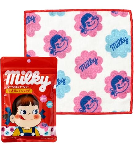 Amazon.co.jp: ペコちゃんミニタオルハンカチ 不二家 : ファッション