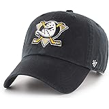 47 Brand アジャスタブル キャップ - CLEAN UP アナハイムダックス (Anaheim Ducks) ブラック
