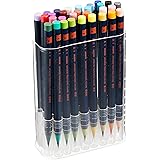 あかしや 筆ペン 水彩毛筆 彩 30色セット CA200/30V