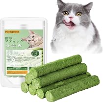 Amazon | Petllgood 猫草スティック 120g 乾燥猫草スナック 100%天然
