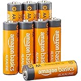 Amazon Basics AA Alkaline Batteries, 8 Pack