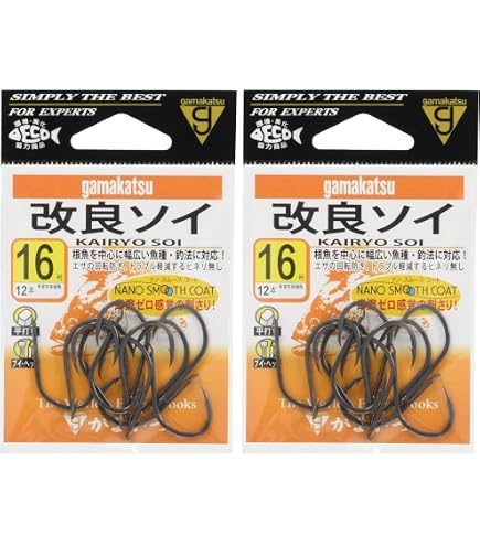 (未使用･未開封品)　がまかつ(Gamakatsu) 糸付 ソイ鈎 フック (銀) 1M 17-8 釣り針 og8985z Amazon | がまかつ(Gamakatsu) ソイ鈎 フック (銀) 17号 釣り針