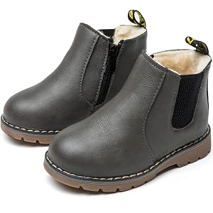 [JACKS HIBO] キッズ ブーツ 男の子 女の子 ショートブーツ 裏ボア 防寒 防水 滑り止め 子供 フォーマル…