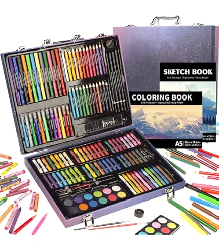 Amazon.co.jp: スーパーメガアートセット 168ピース お絵描き 知育