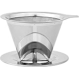 ストリックスデザイン ペーパーフィルターのいらないステンレスコーヒードリッパー 1~2杯用 ブラシ不要 2層メッシュ構造 SD-900