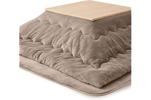 クモリ(Kumori) こたつ布団 185X185cm 単品売り 吸湿発熱 正方形 フランネル 柔らかい 無地 こたつ用布団 あったか 厚手 フランネル ふわふわ ぽかぽか ぬくぬく 冬用 静電気防止 毛抜けない コタツふとん 火燵布団 こたつ掛布団 グレージュ