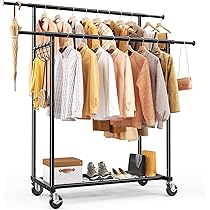 Amazon.co.jp: HOKEEPER ハンガーラック 200kg耐荷重 洋服掛け