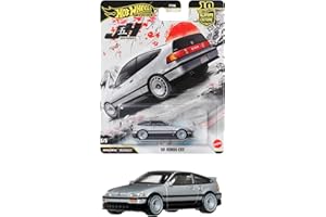 ホットウィール(Hot Wheels) カーカルチャー ジャパンヒストリックス5 '88 ホンダ CRX 乗り物おもちゃ ミニカー 3歳から シルバー JKF13
