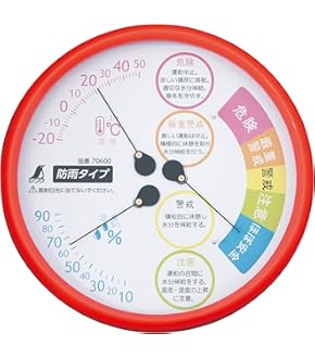 Amazon.co.jp: シンワ測定(Shinwa Sokutei) 温湿度計 F-3L2 熱中