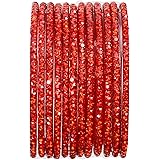 JD'Z COLLECTION Indian Bangles Jewelry For Women Bollywood Bangles Set Bridal Ethnic Wedding Partywear Costume Match CZ Stone