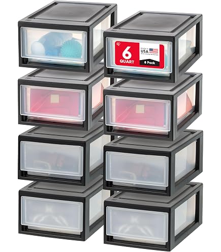 Iris Ohyama L-16SSR Ultra Shallow A4 Letter Case - 16 Drawer Light Gray Organizer