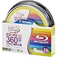 バーベイタムジャパン(Verbatim Japan) くり返し録画用 ブルーレイディスク BD-RE DL 50GB 10枚 ホワイトプリンタブル 片面2層 1-2倍速 VBE260NP10SV1 [並行輸入品]