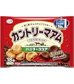 Amazon.co.jp: 不二家 カントリーマアム（バニラ＆ココア） 18枚×4個