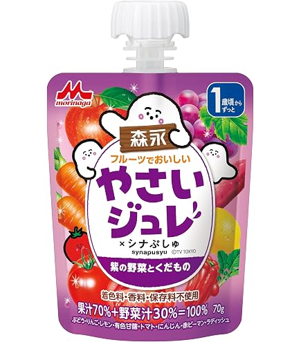 Amazon.co.jp: 森永乳業 フルーツでおいしいやさいジュレ 赤いの野菜と
