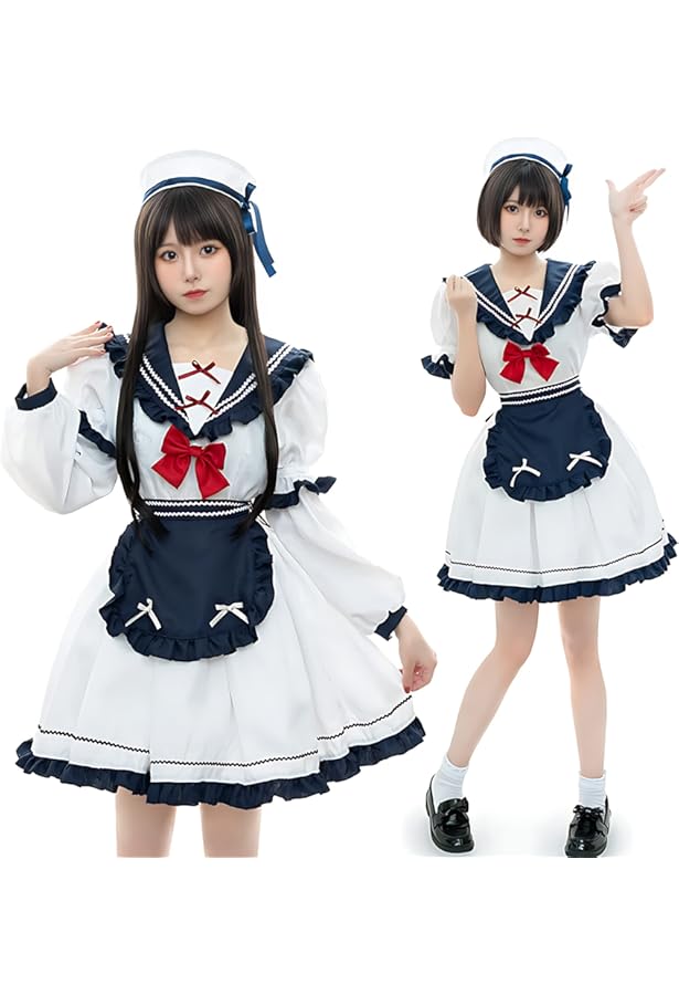 Amazon.co.jp: [Malymoon] マリン コスプレ セーラー 水兵 パイレーツ