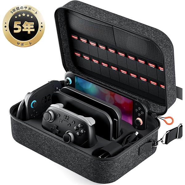 Amazon.co.jp: 【Switch 2 ケース対応】 COOWPS switch 2 収納ケース