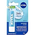 NIVEA Lip Balm Hydro Care with SPF 15 4.8g, Hydrating Lip Balm with Aloe Vera, Moisturising Lip Care with Natural Oils for 24