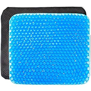 【最新 ハニカムゲルクッション】 座布団 高反発 無重力クッション 蒸れない 通気性抜群 体圧分散 二重設計 座り心地抜…