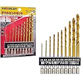 YOKOCUT ドリルビットセット 10本組 六角軸ドリルビット 10本 セット DIY 電動工具 穴あけ 金属 木材 プラスチック 穴開け