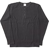 AVIREX デイリー ヘンリーネック ロングスリーブ Tシャツ #6153482（旧品番#618875）Sブラック