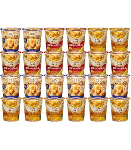 Amazon | カップスープ じっくりコトコト こんがりパン 18個セット 3種