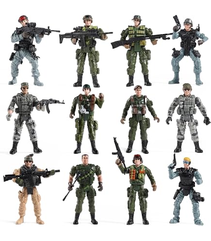 Amazon.co.jp: Qiandier 12ピース 軍隊 アクション兵士 特殊部隊 海