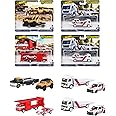 Hot Wheels 987G-FLF56 Team Transport Assortment, Vehicle Toy, Mini Car, Set of 2, Set of 4, Sold in Box, 3 Years Old and Up