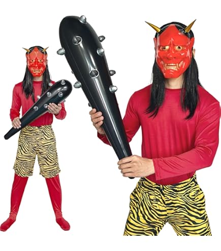 Amazon.co.jp: コスプレ 鬼くん ツノ付きウィッグ セット 鬼ちゃん